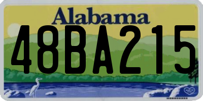 AL license plate 48BA215
