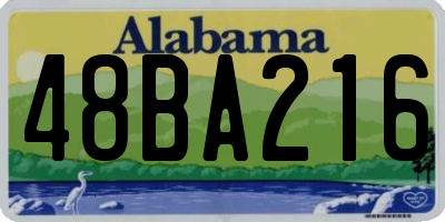 AL license plate 48BA216