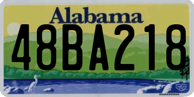 AL license plate 48BA218