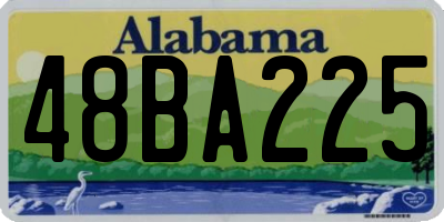 AL license plate 48BA225