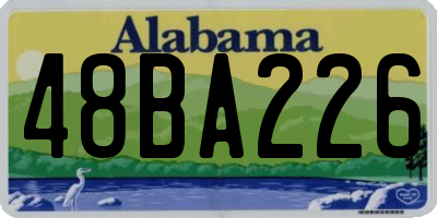 AL license plate 48BA226