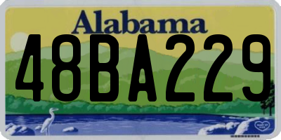 AL license plate 48BA229