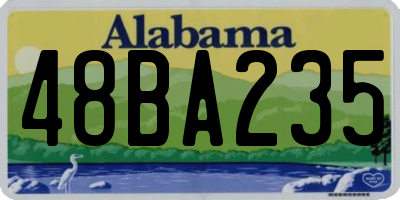 AL license plate 48BA235