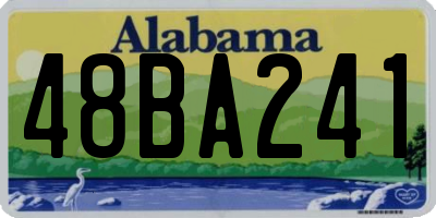 AL license plate 48BA241