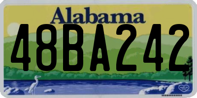 AL license plate 48BA242
