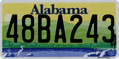 AL license plate 48BA243