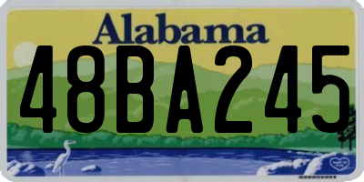 AL license plate 48BA245