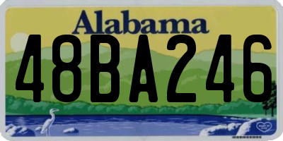 AL license plate 48BA246