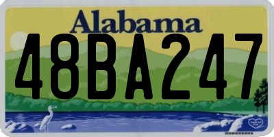 AL license plate 48BA247