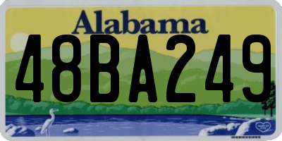 AL license plate 48BA249