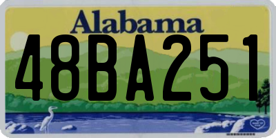 AL license plate 48BA251