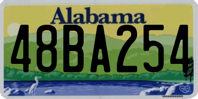 AL license plate 48BA254