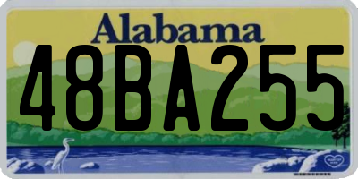 AL license plate 48BA255