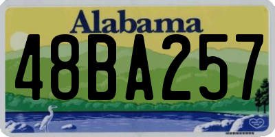 AL license plate 48BA257