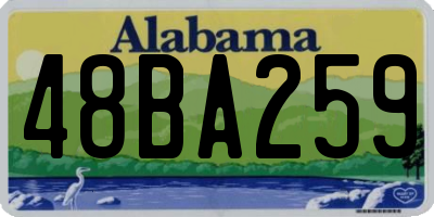 AL license plate 48BA259