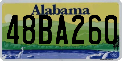 AL license plate 48BA260
