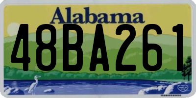 AL license plate 48BA261