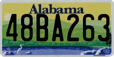AL license plate 48BA263