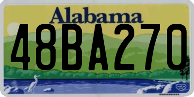AL license plate 48BA270