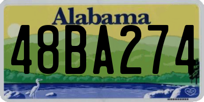 AL license plate 48BA274