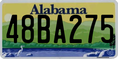 AL license plate 48BA275