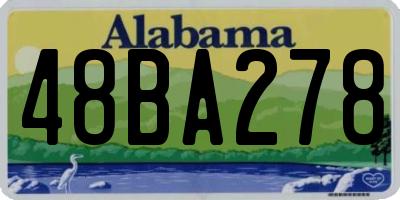 AL license plate 48BA278