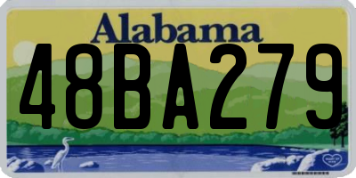 AL license plate 48BA279