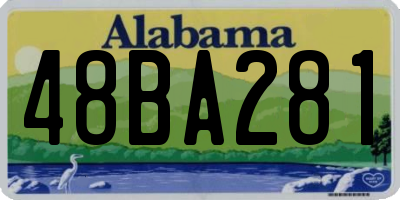 AL license plate 48BA281