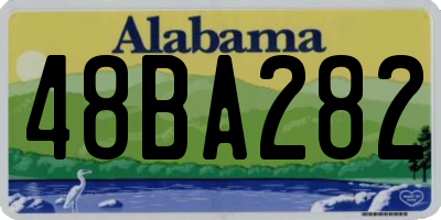 AL license plate 48BA282