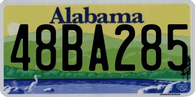 AL license plate 48BA285