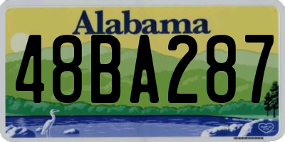 AL license plate 48BA287