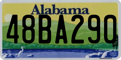 AL license plate 48BA290