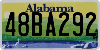 AL license plate 48BA292