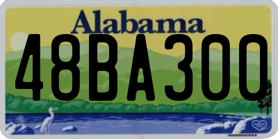 AL license plate 48BA300