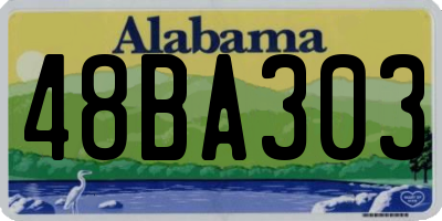 AL license plate 48BA303