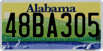 AL license plate 48BA305