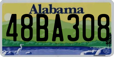 AL license plate 48BA308