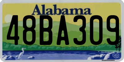 AL license plate 48BA309