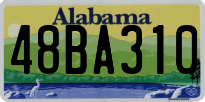 AL license plate 48BA310
