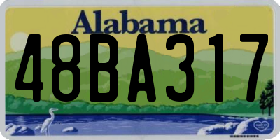 AL license plate 48BA317