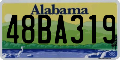 AL license plate 48BA319