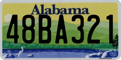 AL license plate 48BA321