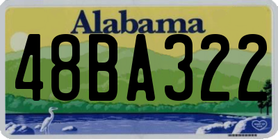 AL license plate 48BA322
