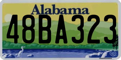 AL license plate 48BA323