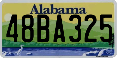 AL license plate 48BA325