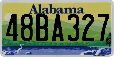 AL license plate 48BA327