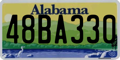 AL license plate 48BA330