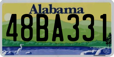 AL license plate 48BA331