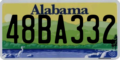AL license plate 48BA332