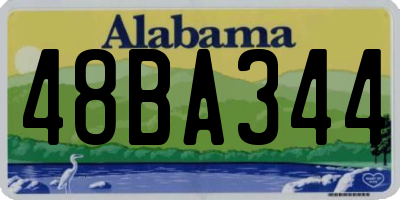AL license plate 48BA344
